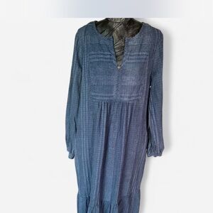 Poetry Navy Long Sleeve Dress